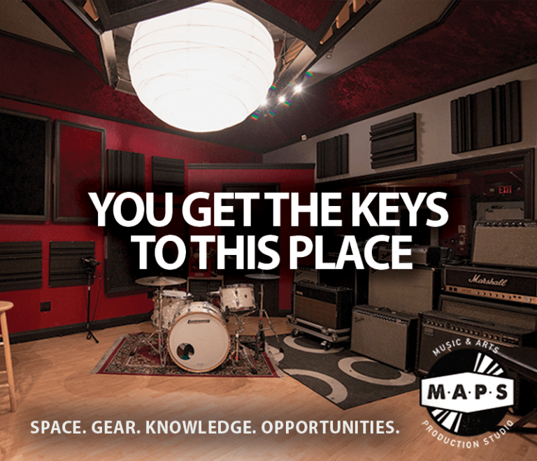 You get the keys to this place. MAPS, Music & Arts Production Studio